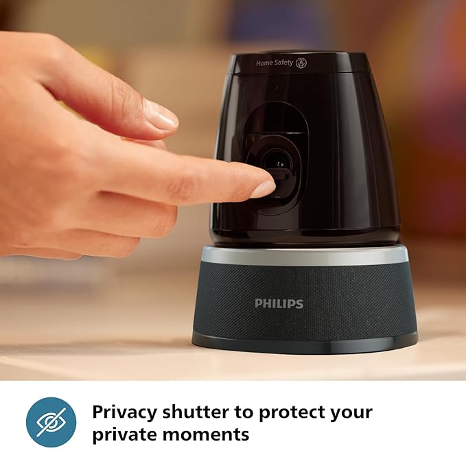 PHILIPS 5000 Series Wi-Fi 360 Degree Camera AI-Enhanced CCTV Camera for Home & Outdoor 2K(3MP) Resolution, Privacy Shutter, Pan Tilt Zoom, 2-Way Talk, DIY Installation HSP5500