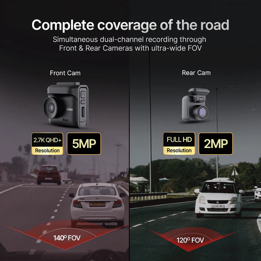Dashcam 2.7K F+R N | Front & Rear Dash Camera