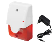 Wireless Strobe Light With Siren Panel With Adaptor
