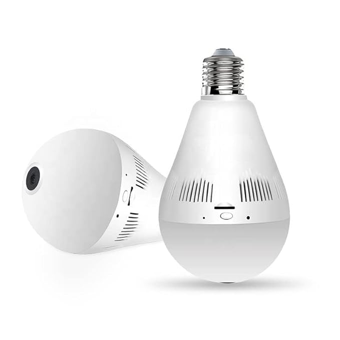 JNKC Full HD Picture Bulb Home Security Camera 1080p AI Powered Motion Detection l Infrared Light Vision (BULB CAMERA)