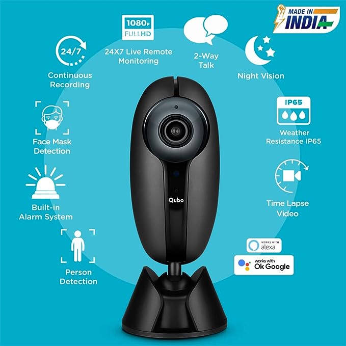 Qubo Outdoor Security Camera (Black) from Hero Group