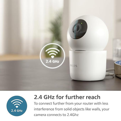 PHILIPS 3MP Wi-Fi Indoor 360 Degree Security Camera