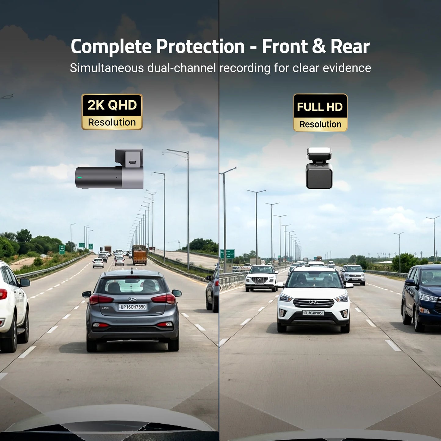 DashCam 2K (F+R) – 2K QHD Dash Camera
