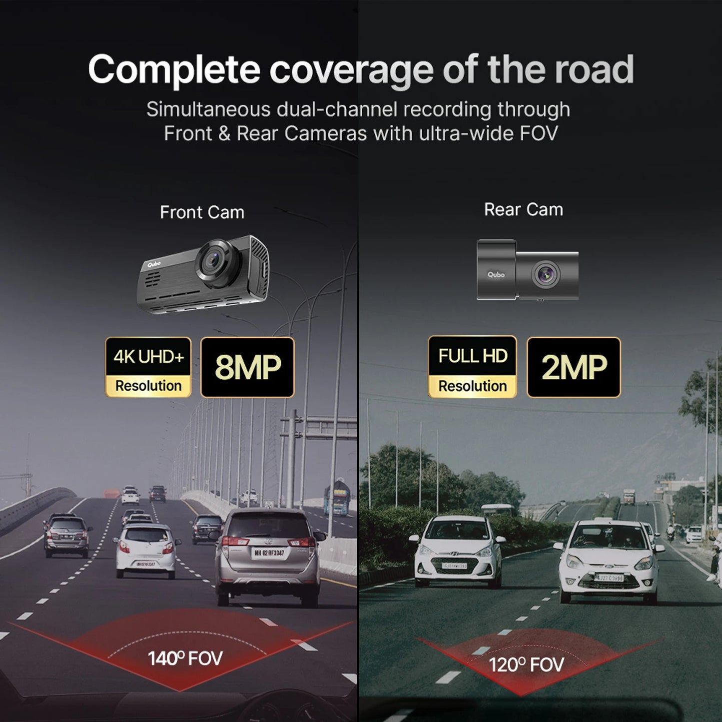 Dashcam 4K + Rear N – Front & Rear Dash Camera