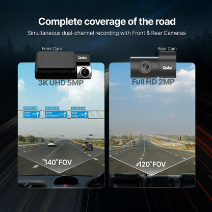 Dashcam 3K F+R N | Front & Rear Dash Camera