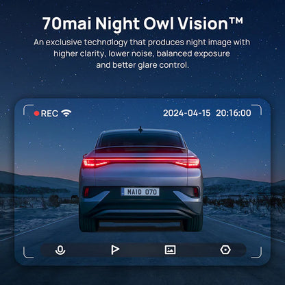 70MAI A510 HDR 3K DUAL DASHCAM